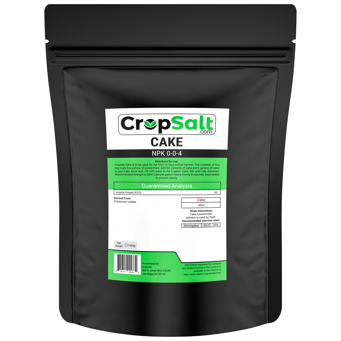 CS Consulting Cropsalt Cake Concentrate