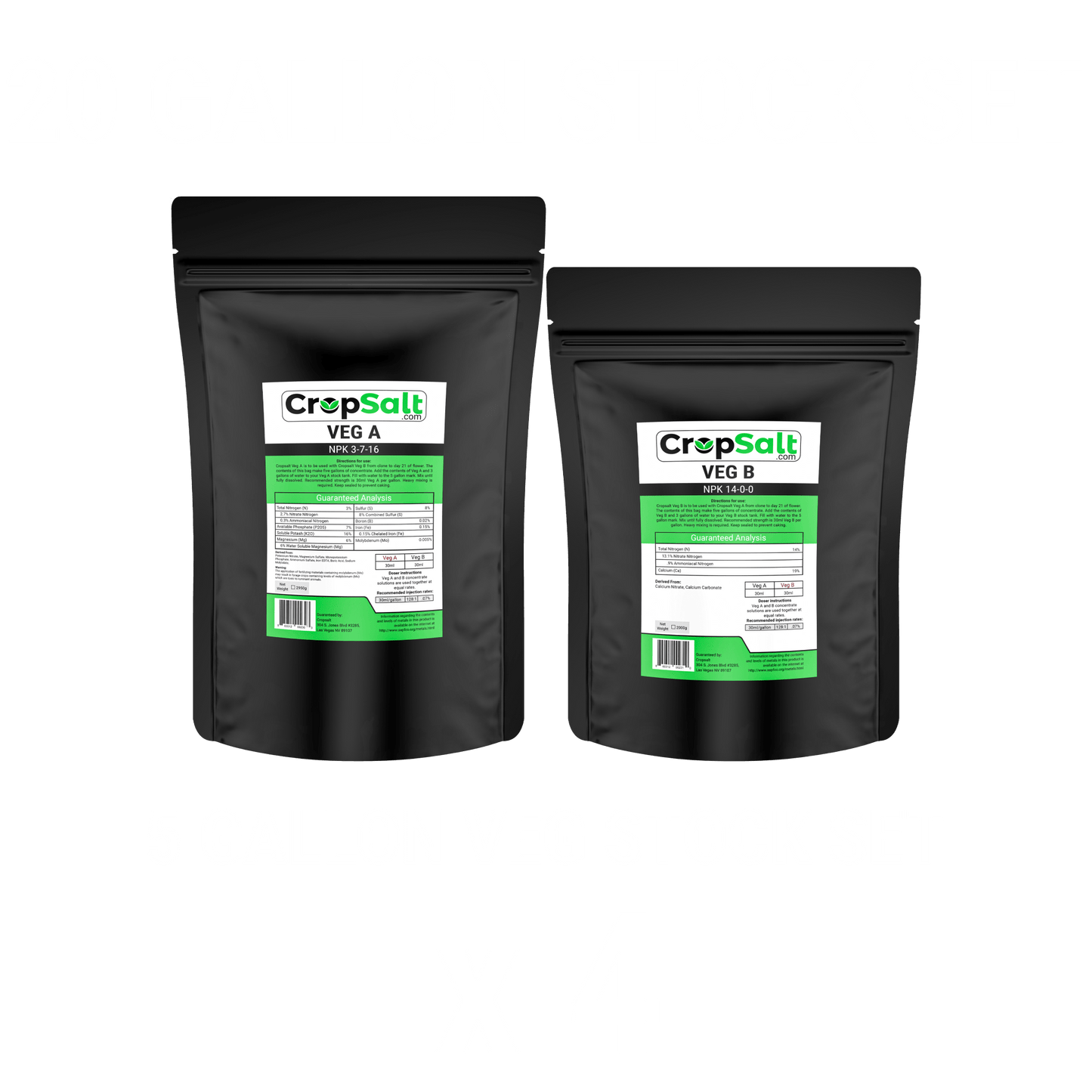 CS Consulting Cropsalt Veg Concentrate Sets