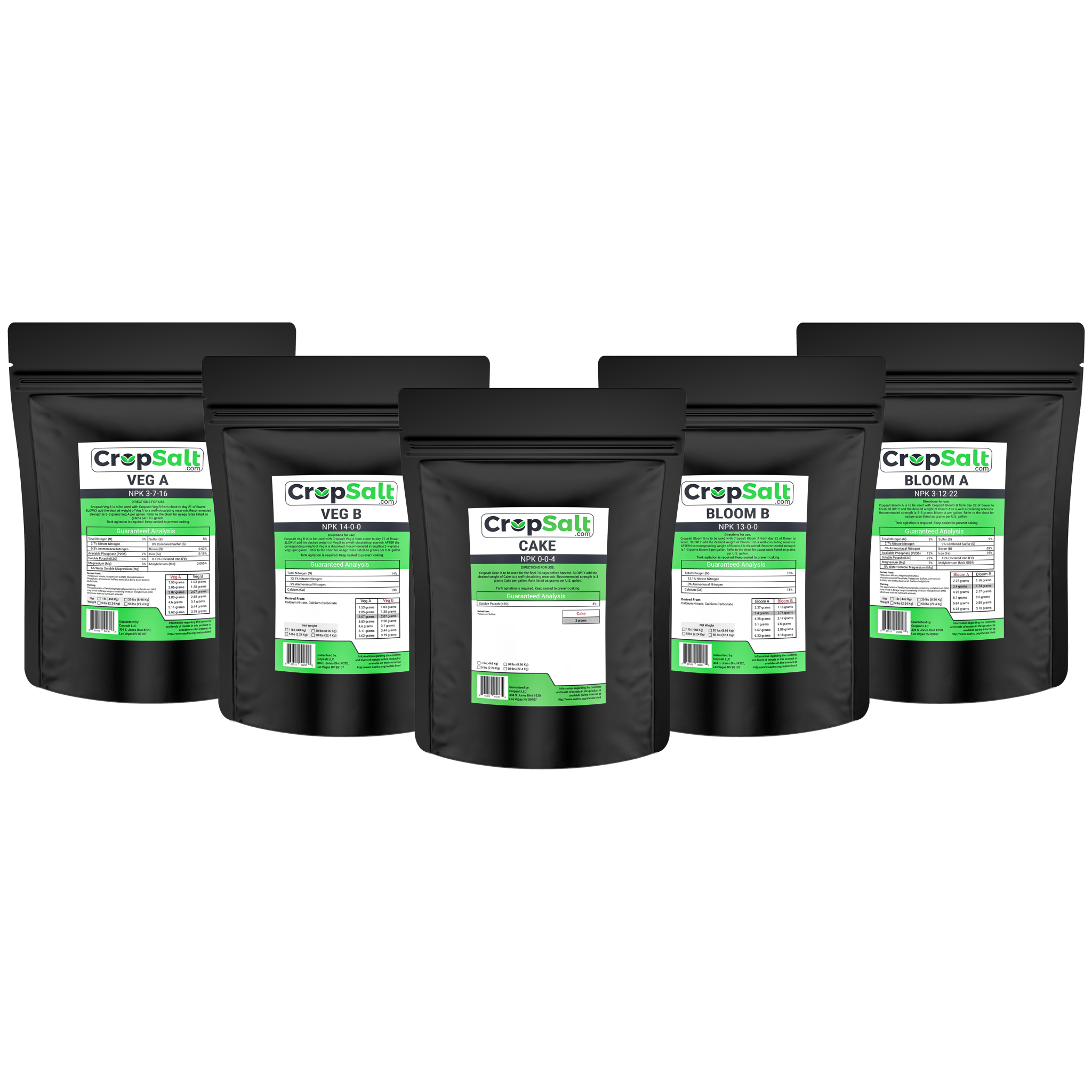 Cropsalt Nutrients 5lb Set CS Consulting